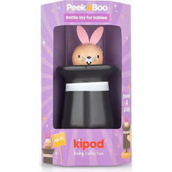 KIPOD PEEK-A-BOO Bunny Ξύλινη Κουδουνίστρα για Νεογέννητα
