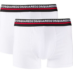 Dsquared2 Ανδρικά Μποξεράκια Σετ 2Pack Λευκά D9XC63200-110
