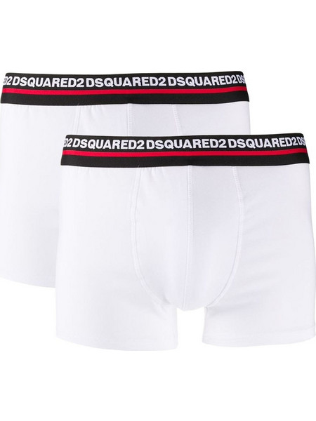 Dsquared2 Ανδρικά Μποξεράκια Σετ 2Pack Λευκά D9XC63200-110