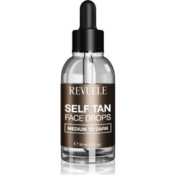 Revuele Paradise Bronze Self Tan Drops Medium To Dark Προσώπου 30ml