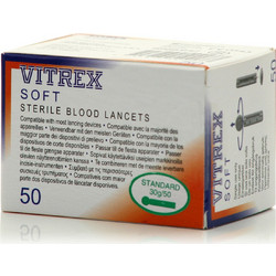 Winmedica Vitrex Soft Σκαρφιστήρες Μέτρησης Σακχάρου 50τμχ