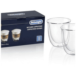 DeLonghi Σετ Ποτήρια Καφέ Γυάλινα 190ml 2τμχ DLSC311CAPPUCCINO