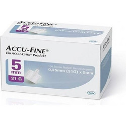 Roche Accu-Fine Βελόνες Ινσουλίνης 31G 5mm 100τμχ