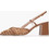 Mortoglou Γόβες Slingback Δερμάτινες με Χοντρό Ψηλό Τακούνι Ταμπά 2548.51767