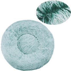 DeNik Pets Antistress Fluffy Πουφ Κρεβάτι Σκύλου Πράσινο Λευκό 70x70cm