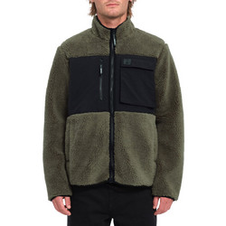 Volcom Ανδρική Ζακέτα Fleece με Φερμουάρ Χακί A4842300-WMS