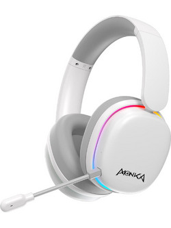 Marvo HG9070W Monka Echo RS Ασύρματο Gaming Headset Over Ear White
