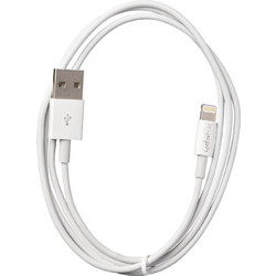 USB-A to Lightning Cable 1m White 5715582018194
