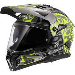LS2 MX702 Pioneer II Rangi Black Yellow Κράνος Μηχανής On / Off 1400gr