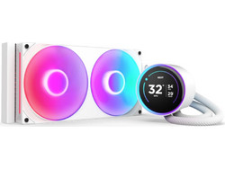 NZXT Kraken Elite 280 V2 White Υδρόψυξη CPU 140mm RGB για Socket 115x / AM4 / 1200 / 1700 / AM5 / 1851