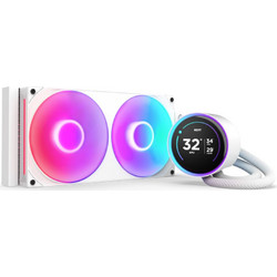 NZXT Kraken Elite 280 V2 White Υδρόψυξη CPU 140mm RGB για Socket 115x / AM4 / 1200 / 1700 / AM5 / 1851