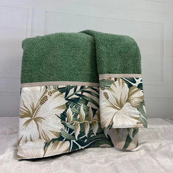 Abo Tropical Leaves Σετ Βρεφικές Πετσέτες 2τμχ 3083-830