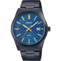 Casio Ανδρικό Ρολόι με Μαύρο Μεταλλικό Μπρασελέ MTP-VD03B-2A