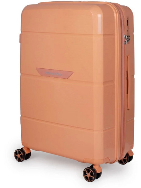 Newcom N1595/70 Βαλίτσα Μεγάλη 75.5x49.5x29.5cm με 4 Ρόδες Σομόν