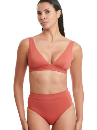 ERKA MARE Bikini Set Τριγωνάκι Ψηλόμεσο Κοραλί 7095365023