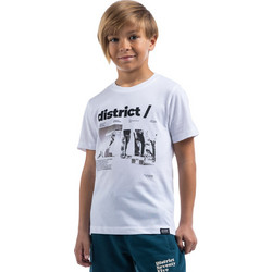 District75 Παιδικό T-Shirt Κοντομάνικο Λευκό 125KBSS-379-091