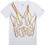 Jordan Παιδικό T-Shirt Κοντομάνικο Λευκό Χρυσό 95D627-001