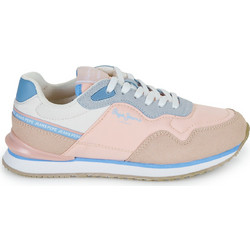 Pepe Jeans Παιδικά Sneakers Σομόν Εκρού Γαλάζια PGS40015-128
