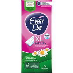 EveryDay Extra Dry XL Σερβιετάκια για Ελαφριά Ροή 24τμχ