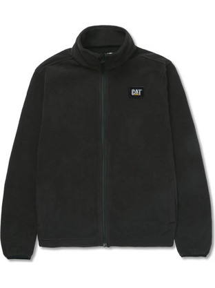 CAT Ανδρική Ζακέτα Fleece με Φερμουάρ Μαύρη 1030009