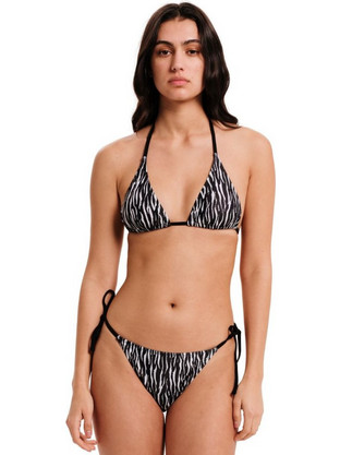 Emerson Bikini Set Τριγωνάκι Animal Print Μαύρο 251.EW571.27-PR512