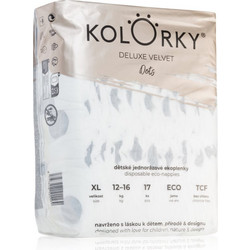 Kolorky Deluxe Velvet Dots Πάνες 12-16kg 17τμχ