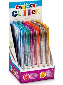 Carioca Στυλό Gel 1mm Πολύχρωμο με Glitter 38389