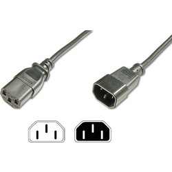 Digitus AK-440201-050-S Προέκταση Καλωδίου Τροφοδοσίας IEC C13 to IEC C14 5m
