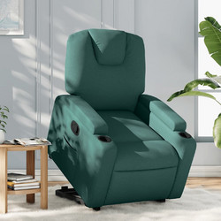 vidaXL Πολυθρόνα με Υποπόδιο Ανακλινόμενη Πράσινη 3204374