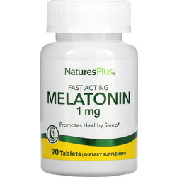 Nature's Plus Fast Acting Melatonin 1mg 90 Ταμπλέτες