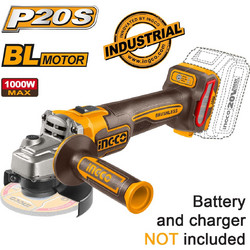 Ingco CAGLI27153 Γωνιακός Τροχός Μπαταρίας 20V 125mm Solo