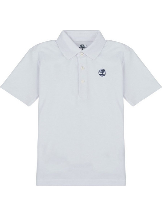 Timberland Παιδικό Polo Κοντομάνικο Λευκό T60437-10P