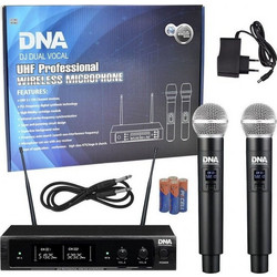 DNA DJ Dual Vocal Σετ 2 Ασύρματα Μικρόφωνα Χειρός