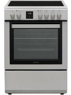 Sharp KF-76FVDT22IMK-EU Κουζίνα Ηλεκτρική 65lt με Κεραμικές Εστίες 60cm