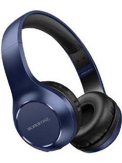 Bonofone BO12 Ενσύρματα & Ασύρματα Bluetooth Ακουστικά Over Ear Μπλε