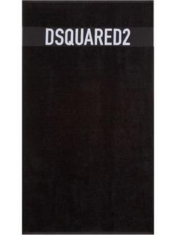 Dsquared2 Out Of Water Πετσέτα Θαλάσσης Μαύρη 100x190cm D7P005980-010
