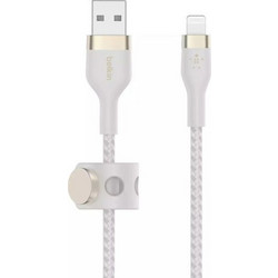 Belkin Braided USB-A to Lightning Cable 2m White CAA010BT2MWH