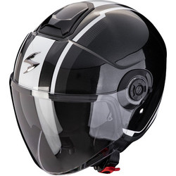 Scorpion Exo City II Solid Metal Black White Κράνος Μηχανής Jet 1170gr