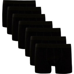Darkzone Ανδρικά Μποξεράκια Σετ 7Pack Μαύρα DZN7777
