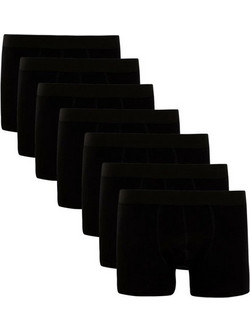 Darkzone Ανδρικά Μποξεράκια Σετ 7Pack Μαύρα DZN7777