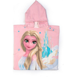 Dimcol Frozen 38 Παιδικό Πόντσο Θαλάσσης Microfiber Ροζ 50x100cm
