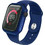Uniq Nautic Πλαστική Θήκη Tempered Glass για Apple Watch 4 / 5 / 6 / SE 40mm Μπλε