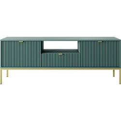 LH-homefurniture Έπιπλο Τηλεόρασης Ξύλινο Πράσινο Μ154xΠ39xΥ56cm Nova PNOVATVLAB-G