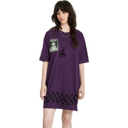 Volcom Mini Καλοκαιρινό Καθημερινό Μπλουζοφόρεμα Μωβ B1312516-GPR