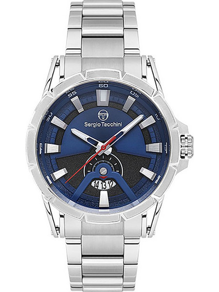 Sergio Tacchini Ανδρικό Ρολόι με Ασημί Μεταλλικό Μπρασελέ ST.1.10454-3