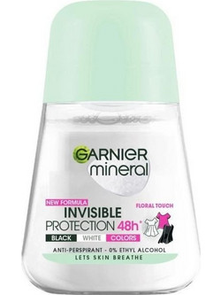 Garnier Mineral Invisible Protection Floral Touch Γυναικείο Αποσμητικό Roll On 48h 50ml