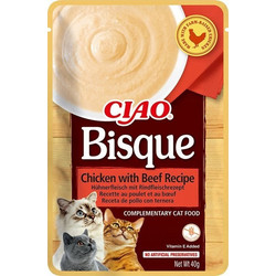 Inaba Ciao Bisque with Chicken & Beef 40gr