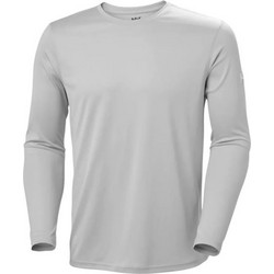 Helly Hansen Tech Crew Long Sleeve 2.0 Ανδρικό Αθλητικό T-Shirt Γκρι 49582-853