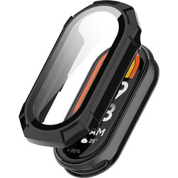 Techsuit Defense360 Pro Θήκη Σιλικόνης Tempered Glass για Xiaomi Smart Band 9 / 9 NFC Μαύρη