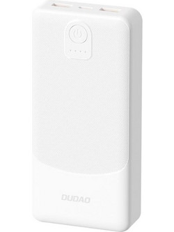 Dudao K10Pro Power Bank 20000mAh 10W με 2 Θύρες USB-A White